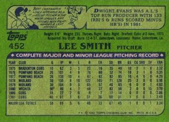 Lee Smith  baseball card collectible - Main Image 2