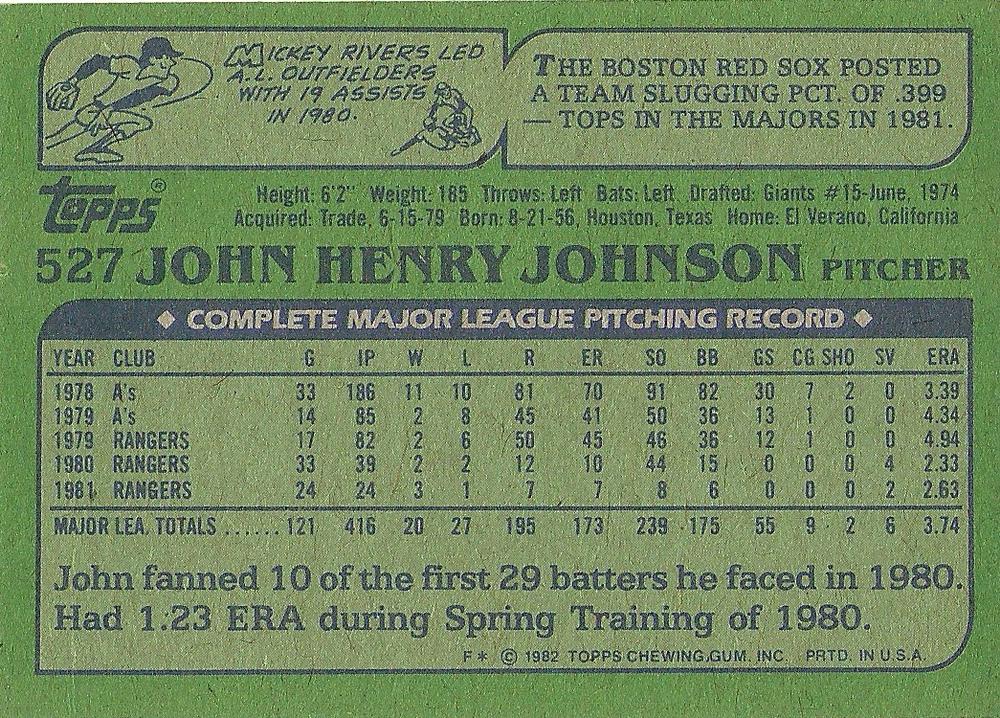 John Henry Johnson  baseball card collectible - Main Image 2