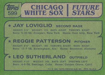 White Sox Future Stars (Jay Loviglio / Reggie Patterson / Leo Sutherland)  baseball card collectible - Main Image 2