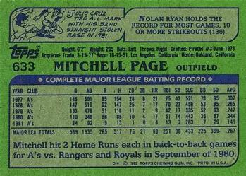 Mitchell Page  baseball card collectible - Main Image 2