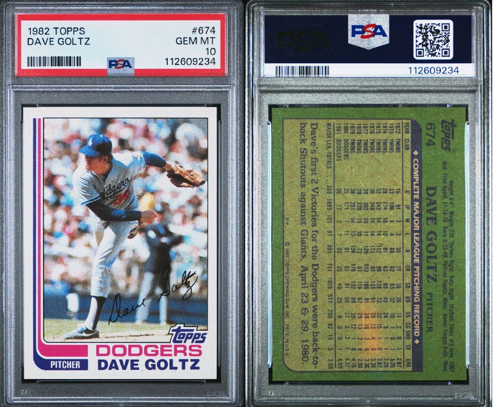 Dave Goltz  baseball card collectible - Main Image 3