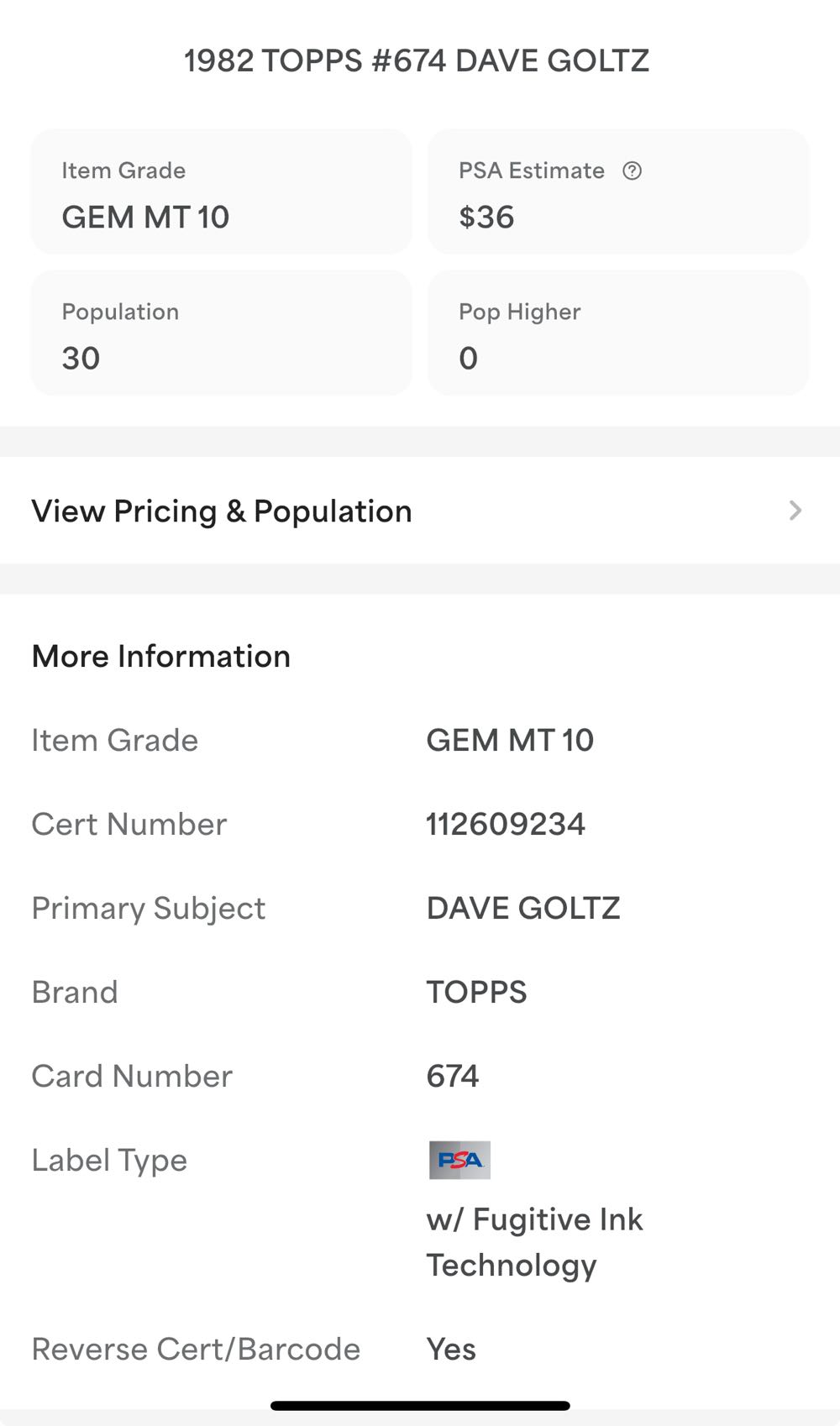 Dave Goltz  baseball card collectible - Main Image 4