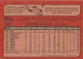 Rich Gale  baseball card collectible - Main Image 2