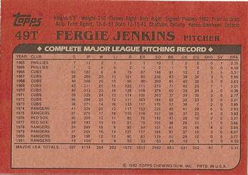 Fergie Jenkins  baseball card collectible - Main Image 2