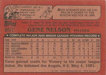 Gene Nelson  baseball card collectible - Main Image 2