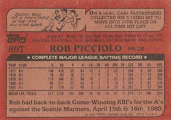 Rob Picciolo  baseball card collectible - Main Image 2