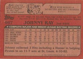 Johnny Ray  baseball card collectible - Main Image 2