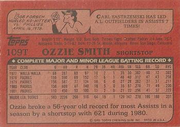 Ozzie Smith  baseball card collectible - Main Image 2