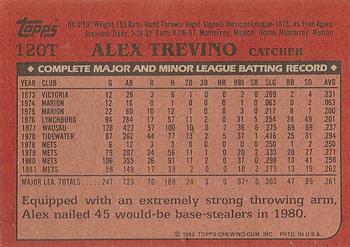 Alex Trevino  baseball card collectible - Main Image 2