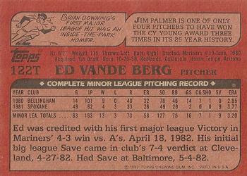 Ed Vande Berg  baseball card collectible - Main Image 2