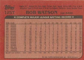 Bob Watson  baseball card collectible - Main Image 2