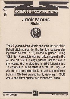Jack Morris  baseball card collectible - Main Image 2
