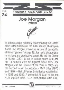 Joe Morgan  baseball card collectible - Main Image 2
