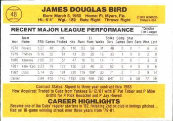 Doug Bird  baseball card collectible - Main Image 2