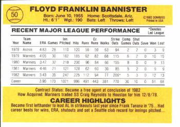 Floyd Bannister  baseball card collectible - Main Image 2