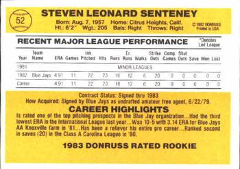 Steve Senteney  baseball card collectible - Main Image 2