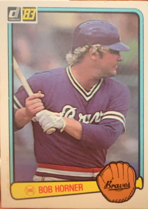 Bob Horner  baseball card collectible - Main Image 3