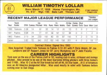 Tim Lollar  baseball card collectible - Main Image 2