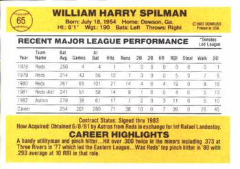 Harry Spilman  baseball card collectible - Main Image 2
