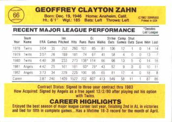 Geoff Zahn  baseball card collectible - Main Image 2