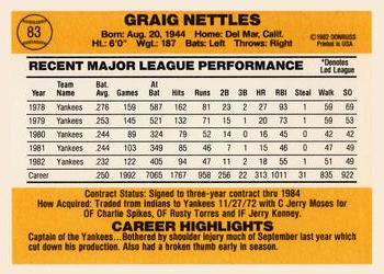 Graig Nettles  baseball card collectible - Main Image 2