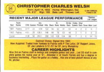 Chris Welsh  baseball card collectible - Main Image 2