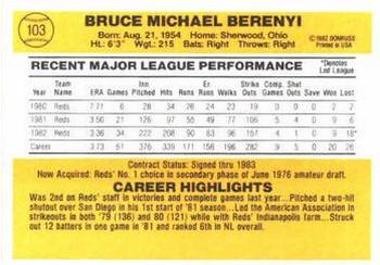 Bruce Berenyi  baseball card collectible - Main Image 2
