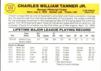 Chuck Tanner  baseball card collectible - Main Image 2