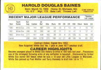 Harold Baines  baseball card collectible - Main Image 2