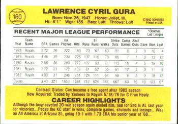 Larry Gura  baseball card collectible - Main Image 2