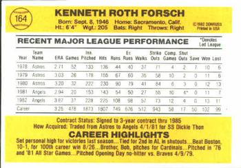Ken Forsch  baseball card collectible - Main Image 2