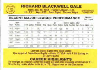 Richard Gale  baseball card collectible - Main Image 2