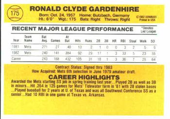 Ron Gardenhire  baseball card collectible - Main Image 2