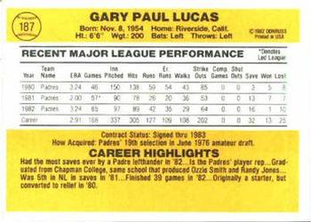 Gary Lucas  baseball card collectible - Main Image 2