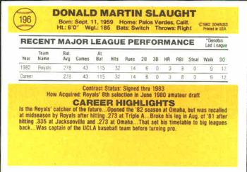 Don Slaught  baseball card collectible - Main Image 2