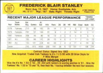 Fred Stanley  baseball card collectible - Main Image 2