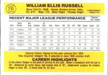 Bill Russell  baseball card collectible - Main Image 2