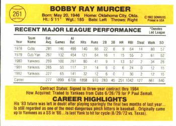 Bobby Murcer  baseball card collectible - Main Image 2