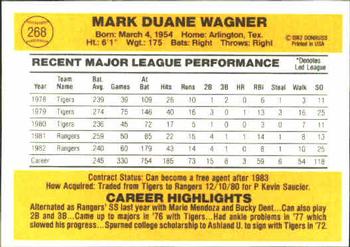 Mark Wagner  baseball card collectible - Main Image 2