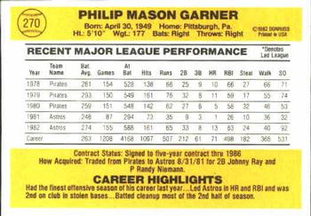 Phil Garner  baseball card collectible - Main Image 2