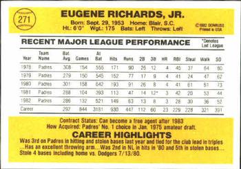 Gene Richards  baseball card collectible - Main Image 2