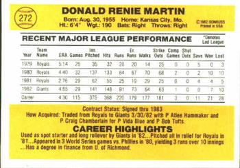 Renie Martin  baseball card collectible - Main Image 2