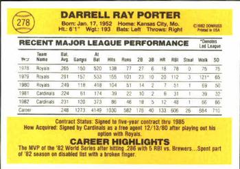 Darrell Porter  baseball card collectible - Main Image 2