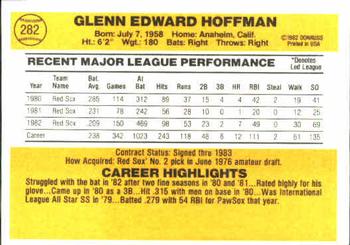Glenn Hoffman  baseball card collectible - Main Image 2