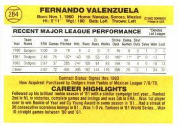 Fernando Valenzuela  baseball card collectible - Main Image 2