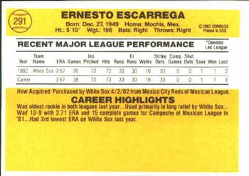 Ernesto Escarrega  baseball card collectible - Main Image 2