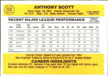 Tony Scott  baseball card collectible - Main Image 2