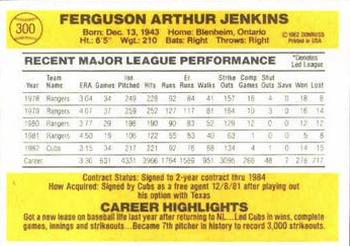 Fergie Jenkins  baseball card collectible - Main Image 2