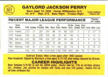Gaylord Perry  baseball card collectible - Main Image 2