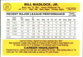 Bill Madlock  baseball card collectible - Main Image 2